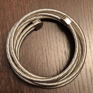 Silver wrap bracelet